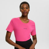 Esprit T-shirt with heart print Pink Fuchsia
