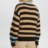 Esprit Wool-Mohair Blend Striped Sweater