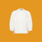 Esprit Woven linen blouse In Off White