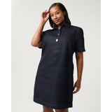 Estelle Avia Short Denim Dress In Indigo Noir