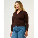 Estelle Bronti Knit Top In Chocolate
