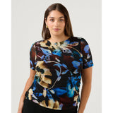 Estelle Cleo Mesh Print Top