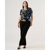 Estelle Cleo Mesh Print Top