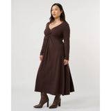 Estelle Equinox Dress In Chocolate