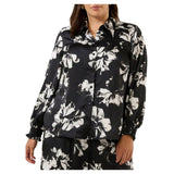 Estelle Gilda Floral Shirt in Black/White