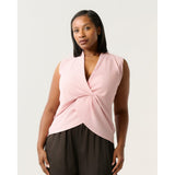 Estelle Hadley Knot Detail Top in Pale Pink