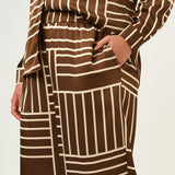 Estelle Josie Geometric Pant in Cedar/Crème