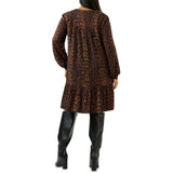 Estelle Leona Dress In Brown