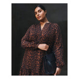 Estelle Leona Dress In Brown