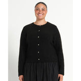 Estelle Night Cardi Sparkle Knit In Black
