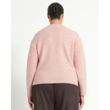 Estelle Night Crew Sparkle Knit In Blush Pink