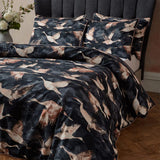 EW by Edinburgh Weavers Flyway Exotic Piped Duvet Cover Set Ink