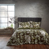 EW by Edinburgh Weavers Lavish Floral Printed Piped Cotton Sateen Duvet Cover Set