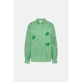 Fabienne Chapot Alex Blouse In Warm White/Green Apple