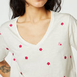 Fabienne Chapot Phill V-neck Pink Flower T-shirt
