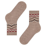FALKE Cosy Wool Special Edition Women Socks With Cashmere In Beige Mel