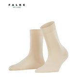 FALKE Cotton Touch Women Socks With Very Fine Mesh Structure In Cream