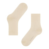 FALKE Cotton Touch Women Socks With Very Fine Mesh Structure In Cream