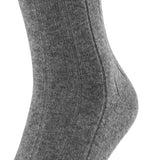 FALKE Lhasa Rib Men Socks Made Of Merino Wool & Soft Cashmere In Grey