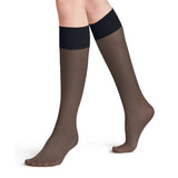 FALKE Pure Matt Knee High Socks In Marine