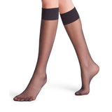FALKE Pure Matt Women Knee High Socks In Black