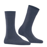 FALKE Sensitive London Socks In Blue Mel
