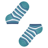 FALKE Smart Stripe Trainer Sock In Key Largo