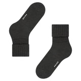 FALKE Striggings Boot Socks With Rustic Rib In Black