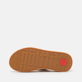 FitFlop F-Mode FlatForm Toe Post Sandals Silver