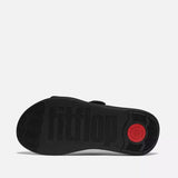 FitFlop F-MODE GO Adjustable Two-Bar Slides In All Black
