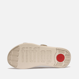 FitFlop F-Mode Go Adjustable Two-Bar Slides in Platino