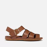 FitFlop GRACIE Leather Fisherman Sandals In Deep Tan