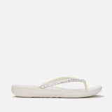 FitFlop IQUSHION Ergonomic Flip-Flops In Cream