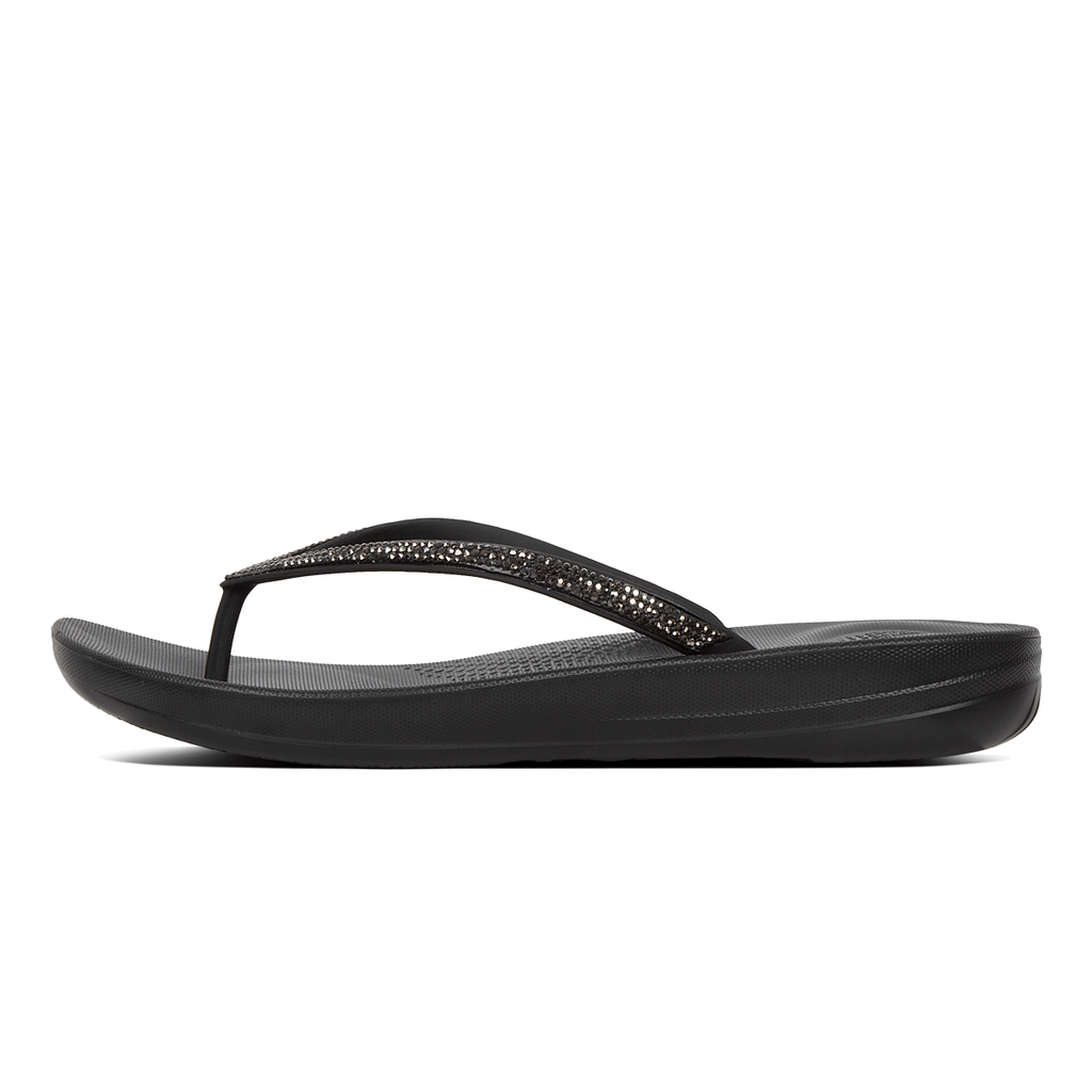 FitFlop Iqushion Flip Flops Black - Main Image