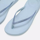 FitFlop IQUSHION Sparkle Flip-Flops In Cloudy Blue