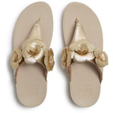FitFlop LULU Flower Toe-post Sandals In Platino