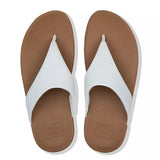 FitFlop LULU Leather Toe Post White