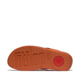 FitFlop Lulu Leather Toepost Sandals In Satsuma