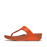 FitFlop Lulu Leather Toepost Sandals In Satsuma