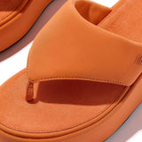 FitFlop Platforms Wedge Toe-Post Sandals in Satsuma