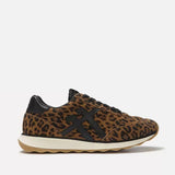 FitFlop RETRO-Q FF Suede Trainers In Leopard Tan