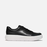 FitFlop RTG Leather/Suede Trainers In Black