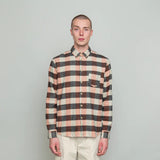 Folk Relaxed Fit Shirt - Copper Flannel Check