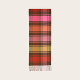 FRAAS Cashmink Scarf With Colourful Checks In Safari Green