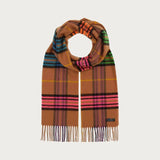 FRAAS Cashmink-Scarf With FRAAS Plaid In Soft Camel