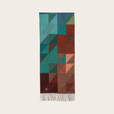 FRAAS Cashmink Scarf With Geometric Design In True Blue