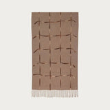 FRAAS Cashmink-Stole With Window Pane Check In Chinchilla