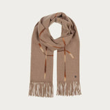 FRAAS Cashmink-Stole With Window Pane Check In Chinchilla