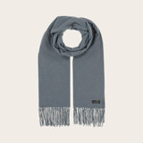 FRAAS Elegant Cashmink Stole With Delicate Glitter In Denim