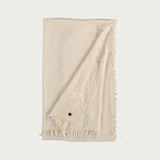 FRAAS Single Coloured Stole Viscose Blend In Pure White